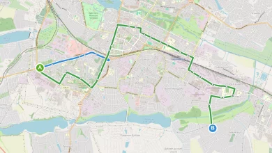 Карта маршруту Маршрутка 36 Хмельницький